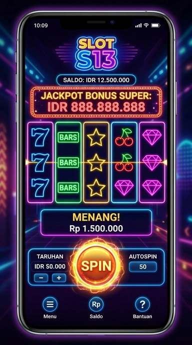 Tampilan utama aplikasi s13 yang menarik dan mudah diakses.